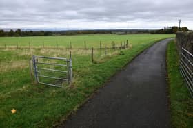 The Squiggly path, on Bensfield Farm to the east of Redpath Drive where  Miller Homes wanted to build houses
