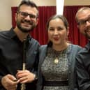 The Mendelssohn Trio:  From left, Nikola Kyosev, Silviya Mihaylova and Josip Petrac, who will be playing at Falkirk Trinity Church on Friday, May 3 at 7.30pm
