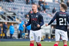 Leigh Griffiths celebrates scoring (Picture: Ian Sneddon)