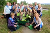 Soroptimists and guides wildlife bulb planting 2013