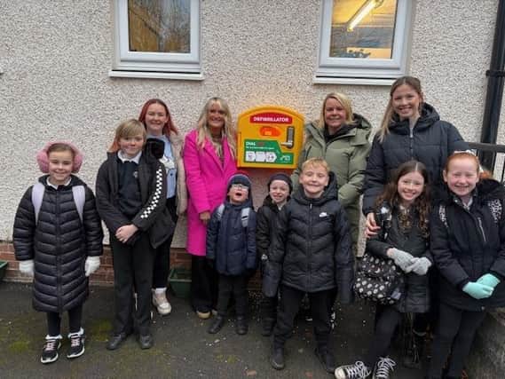 The PTA at Stenhousemuir Primary have worked with Forth Valley First Responders to have a defibrillator installed on the outside of the school building.