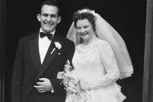 Michael and Jeanette Horsburgh on their wedding day in 1960. Contributed.