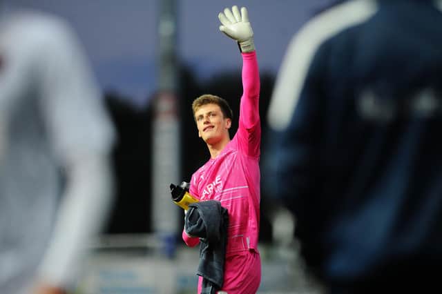 Paddy Martin made his Falkirk debut and save a late penalty to keep a clean sheet