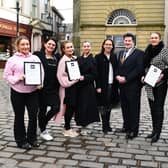Last year's winners receive their awards from Provost Robert Bissett and Deborah Taylor, chairperson of Falkirk Delivers Board. (Pic: Michael Gillen)