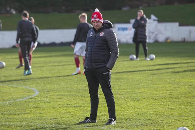 Camelon boss Johnny Harvey is hoping lift his side out of the relegation spots