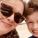 Brody McAteer, 10, with mum Laura Rutherford.