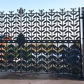 New gates by Ratho Byres Forge for Falkirk Council's Kinneil walled garden.