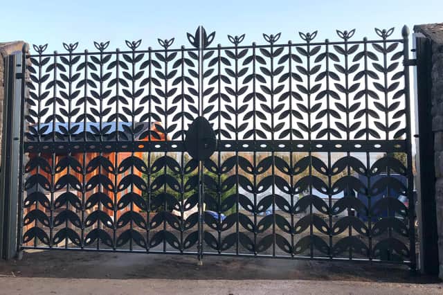 New gates by Ratho Byres Forge for Falkirk Council's Kinneil walled garden.