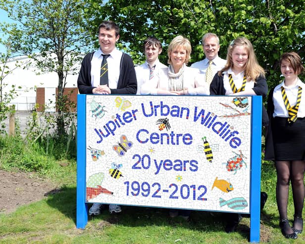 Twenty years after her father planted a tree at the opening of Jupiter Wildlife Centre, Sally Magnusson marked the 2012 anniversary with a similar ceremony. Pic: Michael Gillen