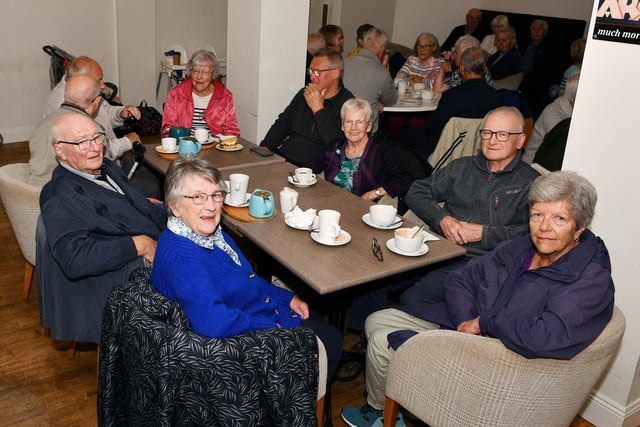 An opportunity to enjoy something to eat and have a catch up with friends.