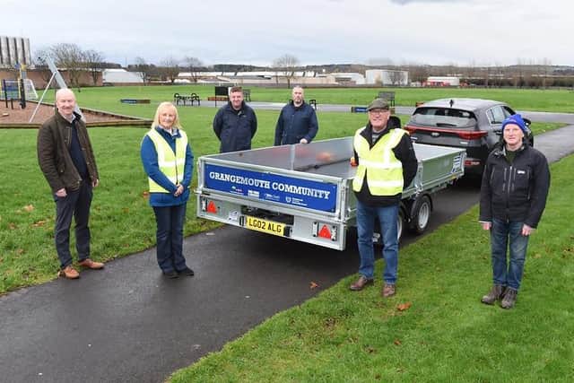 Friends of Inchyra Park with their new trailer