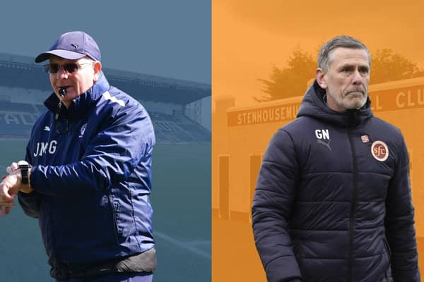 Falkirk and Stenhousemuir's pre-season schedules have been revealed (Pictures by Michael Gillen & Alan Murray)