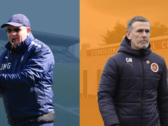 Falkirk and Stenhousemuir's pre-season schedules have been revealed (Pictures by Michael Gillen & Alan Murray)