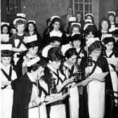Falkirk Infirmary nurses sing carols round the wards in the 1960s  (pic: submitted)