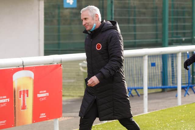 Stenhousemuir manager Davie Irons