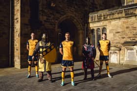 Falkirk's new heritage third kit (Photo: Ian Sneddon)