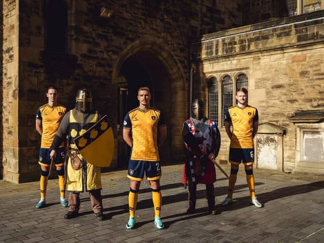 Falkirk's new heritage third kit (Photo: Ian Sneddon)