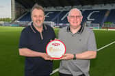 Assistant Paul Smith and Bairns boss John McGlynn (Photo: Ian Sneddon)