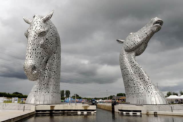 The new ice cream catering unit will be sited in the shadow of the world famous Kelpies for at least three years
