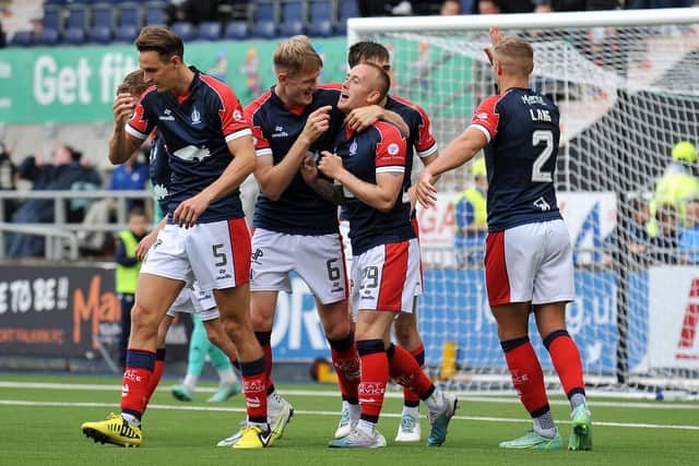Falkirk beat Peterhead 4-1 last weekend but missed on a Viaplay Cup second round spot (Photo: Michael Gillen)