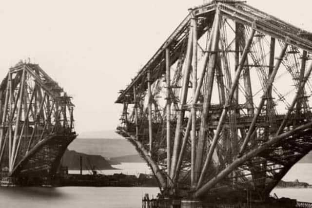 Picture of the bridge under construction was later used by the Nazis in propaganda about a failed mission in the Ferry.
