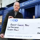 Thanks to his sponsors and supporters, Eddie Hughes has raised £4000 this year for Breast Cancer Now - taking his overall fundraising tally to £70,200 in the last 14 years.