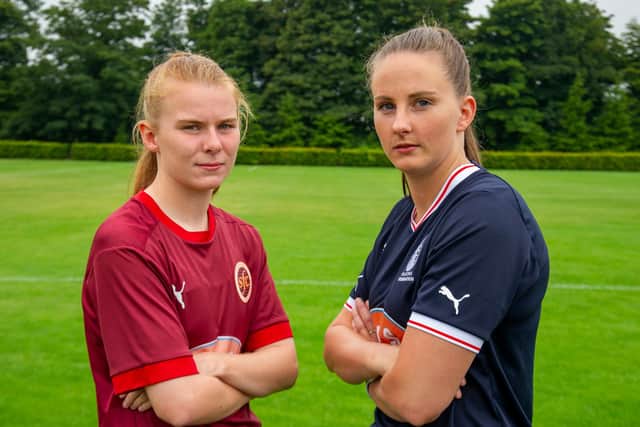 Stenhousmuir midfielder Erin Wilson and Falkirk winger Eva Rule will face off on Sunday afternoon (Photo: Ger Harley/Sportpix)