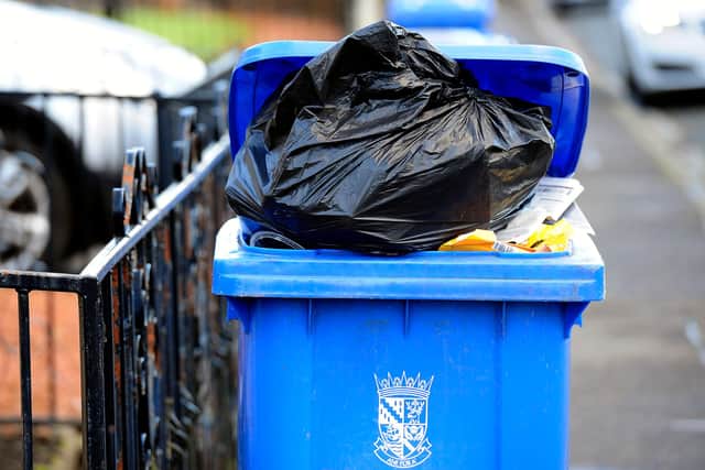 Falkirk Council is reinstating the blue and burgundy bin uplift service from Monday