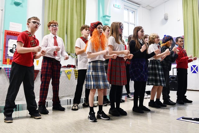 An entertaining afternoon as the youngsters performed..