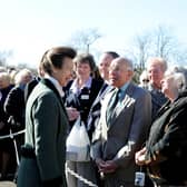 Princess Anne meets the guests at Strathcarron Hospice back in in 2013