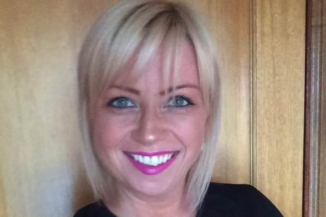 Jeni Mallace from Bo’ness, a Scottish Buying Administration Assistant at Aldi’s Regional Office and Distribution Centre in Bathgate.