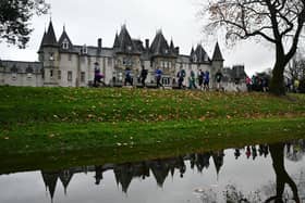 Runners pass Callendar House during last year's inaugural Falkirk Half Marathon. Pic: Michael Gillen