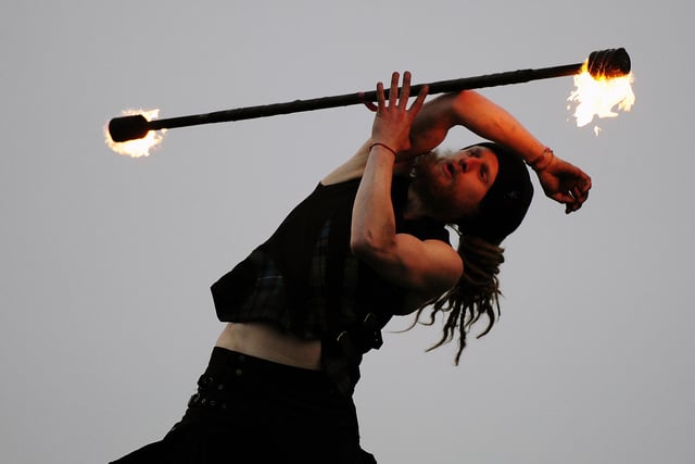 Fire and Light at The Helix. Pyro Celtica.