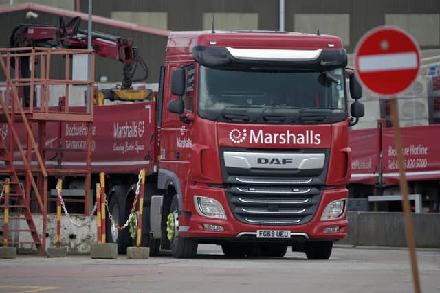 Marshalls Mono concrete and landscaping firm at Dollar Industrial Estate, Falkirk