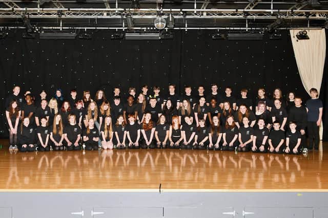 The cast of the school's production of Shrek are excited to be taking to the stage. (Pic: Michael Gillen)
