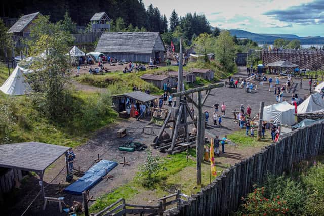 Youngsters can complete the Terry Deary Treasure Hunt on their visit to Duncarron to explore and learn more about the past.  (Pic: Drone Aerial Imaging)