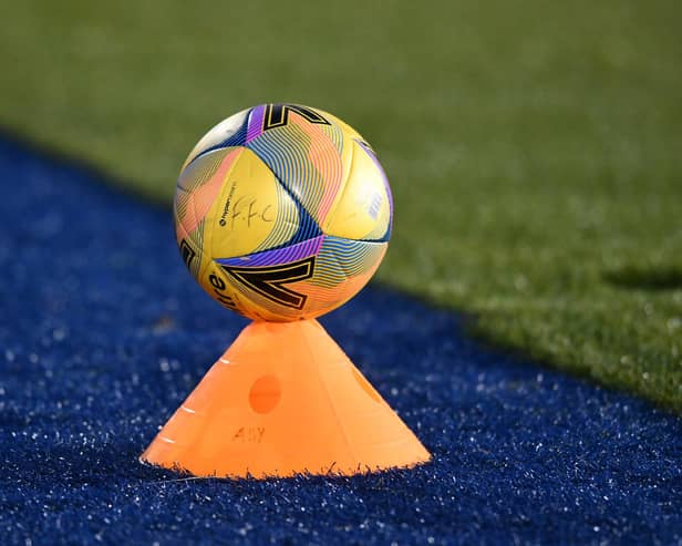 Footballs have to be sanitised during games and training as part of club procedures. Picture: Michael Gillen.