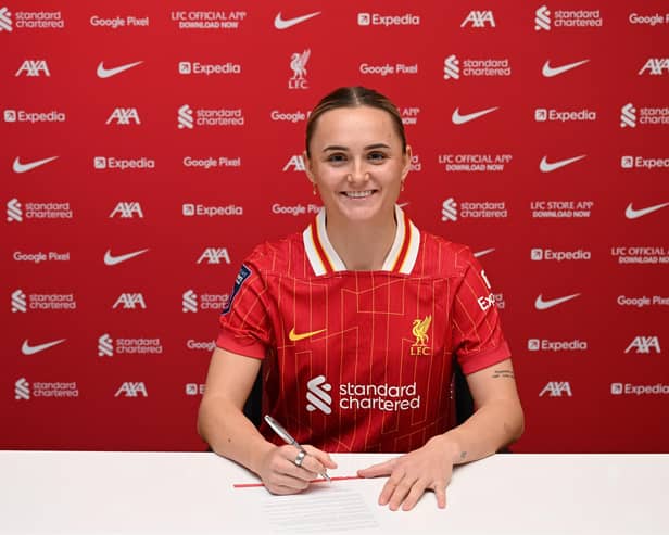 Falkirk footballer Sam Kerr signs for Liverpool on loan from Bayern Munich (Photo: Liverpool FC/Andrew Powell)