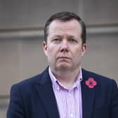 National Clincial Director Jason Leitch outside St Andrew's House, Edinburgh.