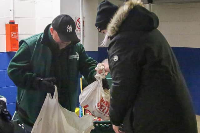 The club's Falkirk Foodbank collection was also a huge success (Photo: Ashleigh Maitland)