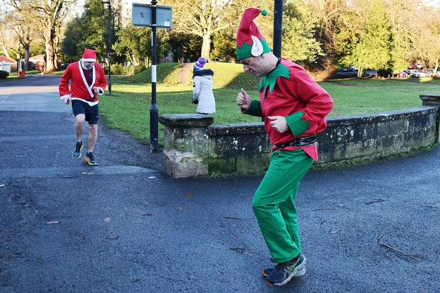 Elf and safety means runners need to warm up.