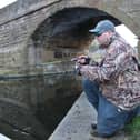 A fisherman shows the technique of drop shotting in action. Picture: Angling Active