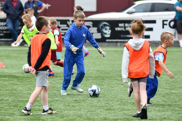 There were a handful of budding goalkeepers taking part - showing their skills outfield too!