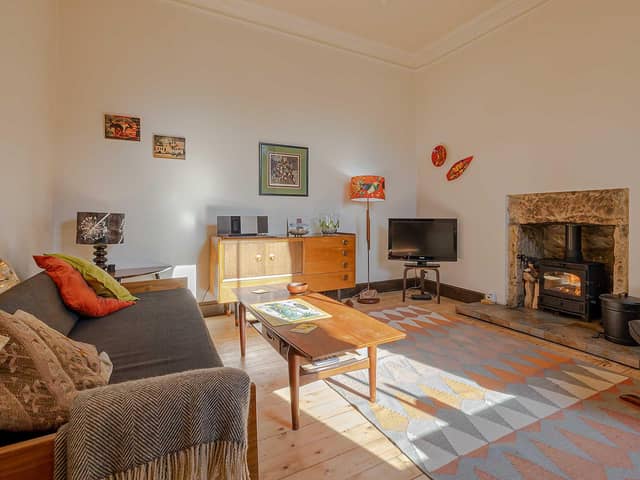The living room at Mount Stuart.