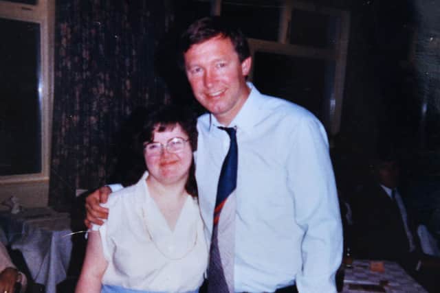 Jeanette had her photograph taken with Alex Ferguson at her 21st birthday celebrations. Pic: Contributed