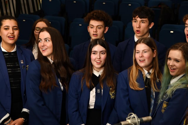 Earlier in the year some Larbert High pupils took part in a songwriting workshop with The Voice finalist Bethzienna Williams.