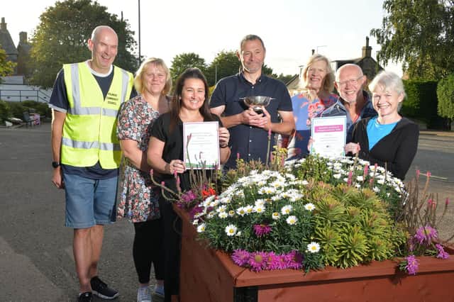 Polmont Community Council were successful at the Beautiful Scotland Awards winning a Silver Gilt Award and the award for Best Small Town. (Pic: Michael Gillen)