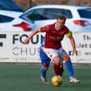 Jonathan Tiffoney was Stenhousemuir captain for the night and has denied the claims made against him following the match. (Picture: Dave Johnston)