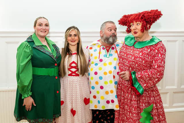 The principals in this year's LMT pantomime. (Pic: Michael Gillen)