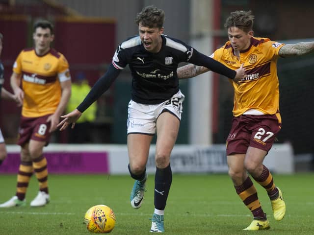 Jack Hendry in action for former club Dundee (Pic by Angie Isac)